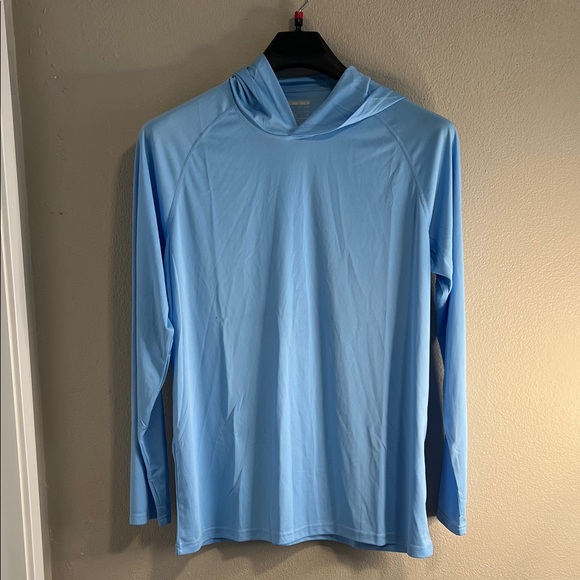 Tops - Light Blue Long Sleeve Hoodie